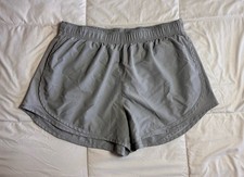 Nike Dri-Fit Women's Running Shorts Size Large Lined Gray Drawstring 3  Inseam