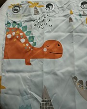 Children's Dinosaur Curtains 64" Drop 29" Wide Each Curtain