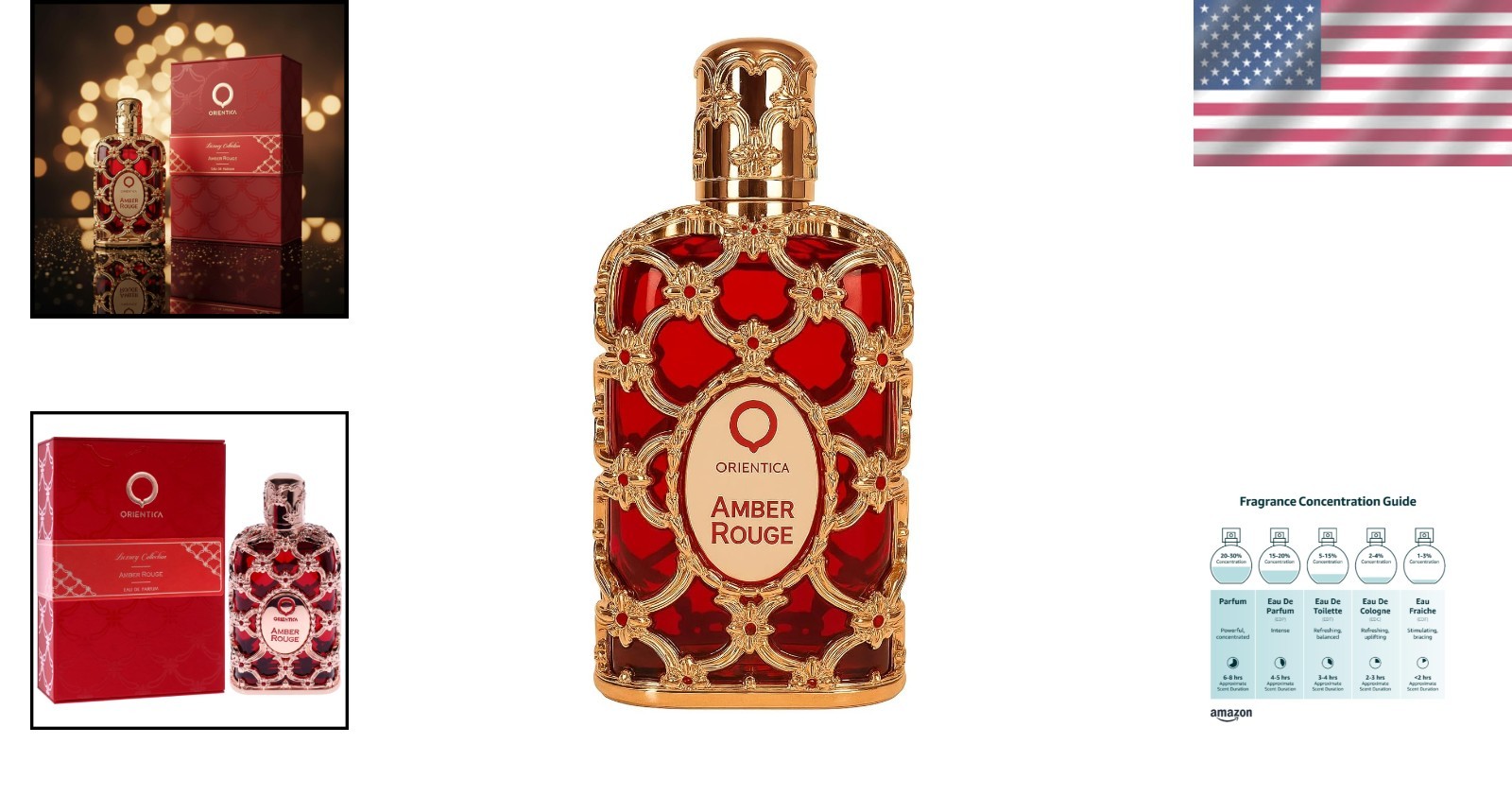 Luxurious Amber Rouge 80ml Eau de Parfum - Unisex Fragrance to Turn Heads