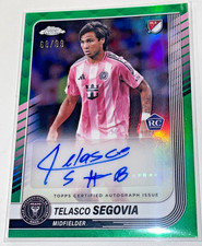 RARE TELASCO SEGOVIA /99 GREEN ROOKIE AUTO 2025 TOPPS CHROME MLS INTER MIAMI CF