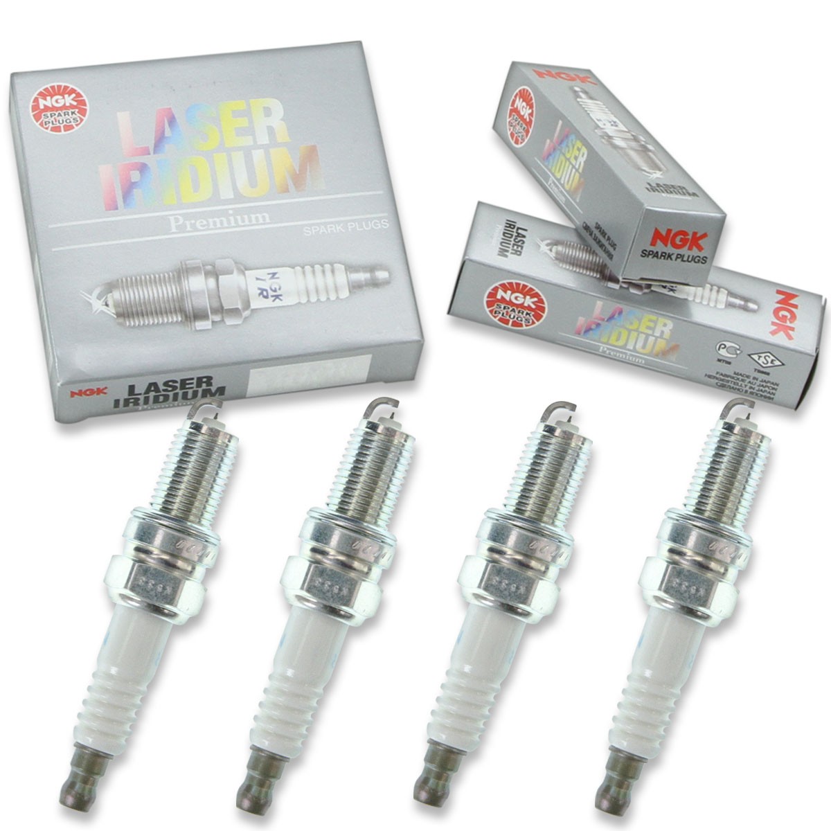 4 pc NGK Laser Iridium Spark Plugs for 2016-2018 Fiat 500X 1.4L L4 Ignition ys