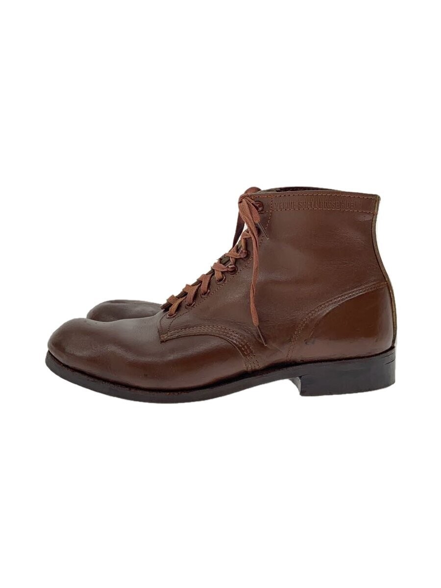 Wolverine Brown Horse Leather Lace-Up Boots Style 1167
