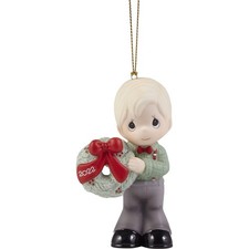 Precious Moments 221010 May Your Christmas Wishes Come True 2022 Dated Boy Bi...