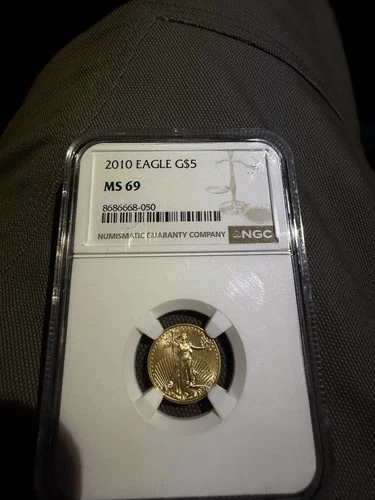 2010 Gold Eagle Ngc Ms69 1/10 Of An Ounce