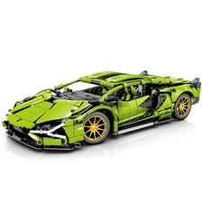Green Sports Car Building Blocks Kit, Gift fo...