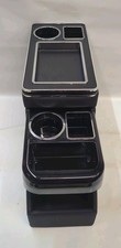 Qkvcx Center Console Organizer Minivan Suv W Phone Cup Holders - Black Storag