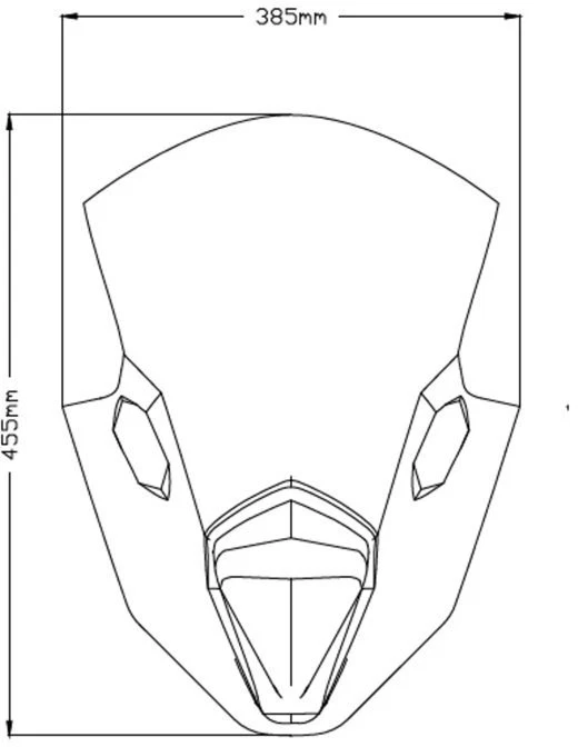 R-Racer Windscreen - Smoke Puig 3880H For 20-21 Kawasaki Ninja 650 - Image 2 of 2