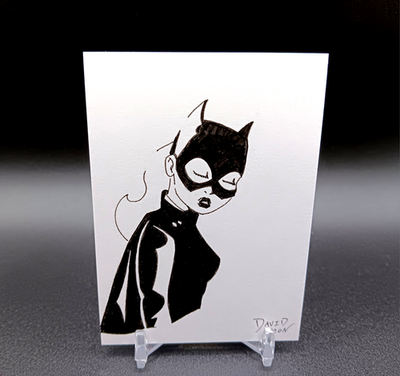 #ad Original BATGIRL Pinup Artist Sketch Card 1 1 David Icon PSC ATC DC Comics $19.99