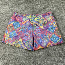 Vtg 90's LL Bean Maine ATHLETIC Aztec Gym Swim TRUNKS Surfer Shorts Large USA