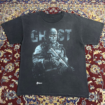 CoD Modern Warfare 2 MW Ghost T-Shirt Video Game Promo Graphic Tee