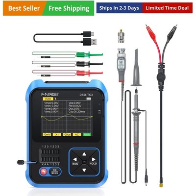 Oscilloscope - 3-in-1 Handheld Oscilloscope & DDS Signal Generator & Transist...