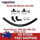 Turbo Pros Turbo Oil Return Line Kit For Ford Falcon XR6 BA/BF/FG Barra 4.0L