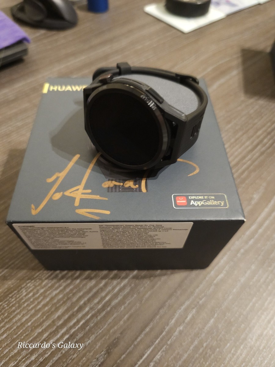 MO FARAH SIGNED HUAWEI SMART WATCH GT RUNNER NEW BLACK UK