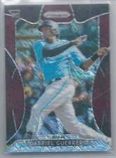 2019 Panini Prizm Gabriel Guerrero Burgundy Shimmer Rookie SP 11/25 Marlins