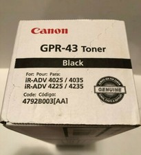 NEW GENUINE CANON PRINTER INK TONER CARTRIDGE GPR-43 GPR43 BLACK NOIR iR-ADV
