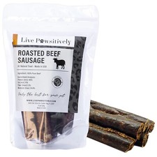 Beef Sausage for dogs , Single Ingredient Treat, dehydrated beef, Made in USA