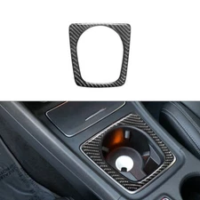 For Benz CLA 2014-2018/GLA 2015-2018 Carbon Fiber Central Cup Holder Cover Trim