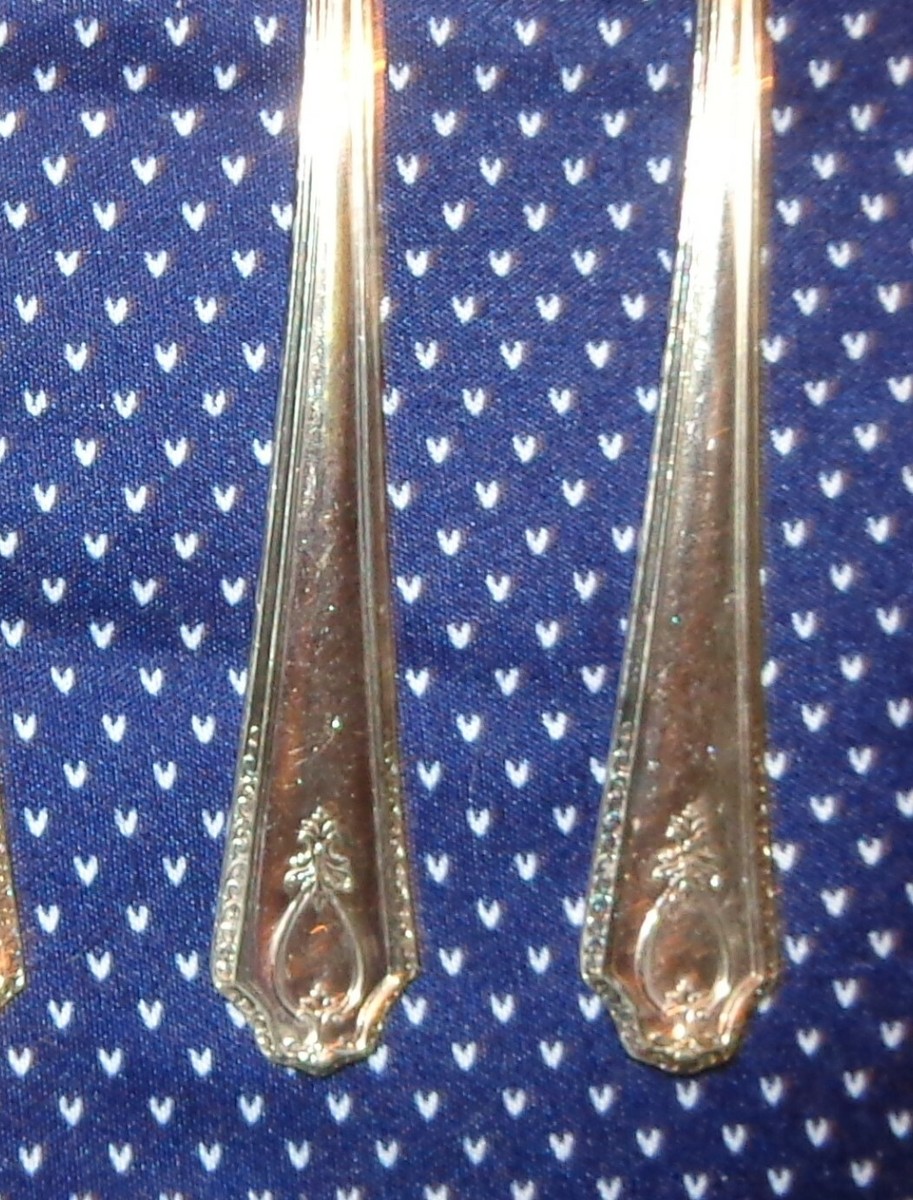 【R&B】Jewel HTF R&B AIX INTERNATIONAL 6 SALAD FORKS JEWEL? JEWELL
