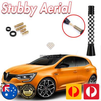 Antena Tiburon Megane Antena Aleta De Tiburón Para Renault Megane | ABS Negro - 17.5x7.5cm - Fácil Instalación Antena Aleta De Tiburon