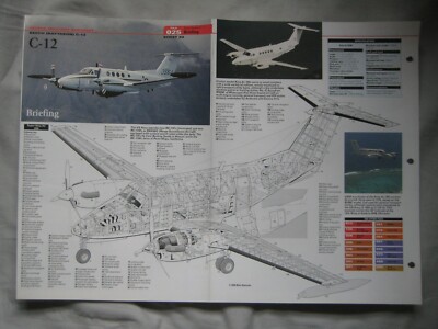 Cutaway Schlüsselzeichnung der Buche Super King Air 200