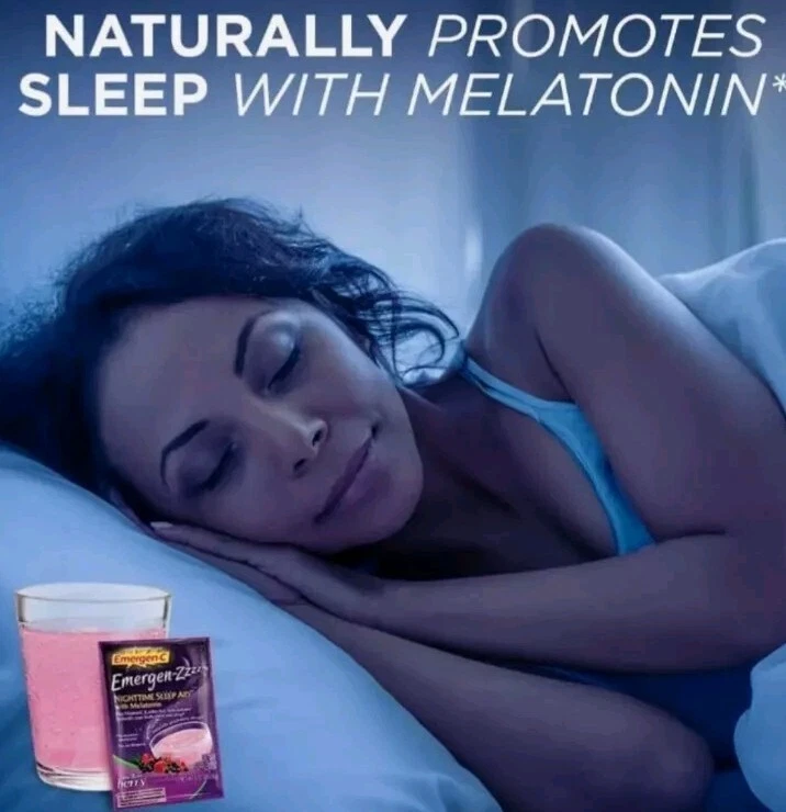 Emergen-C Zzzzz Nighttime Berry PM Sleep Aid- 24 Count-1 Box BB 1/23 -  NIB  - Image 2 of 4