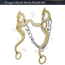Long Dragon Shank Horse Mouth Bit Curb Fancy Decorative Bit Limited Edition