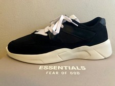 essentials black distance sneakers