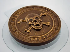 PIRATE COIN MOLD, Chocolate, Fondant, Pirate Theme Cake Decoration, Soap Mold