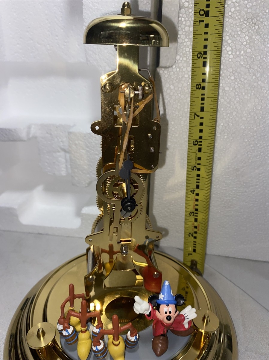 Disney-Sorcerer-Franz-Hermle-Mechanical-Mickey-Pendulum-Clock
