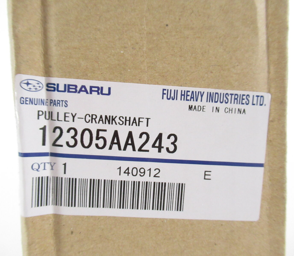 Genuine OEM Subaru 12305AA243 Crankshaft Pulley | eBay