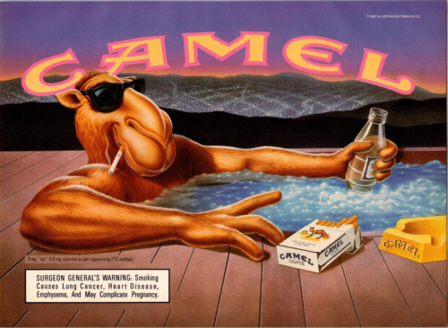 1991 Camel Cigarettes Joe Camel Pool Rooftop Vintage Print Ad Full Page Color