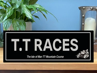 TT ISLE OF MAN ROAD RACE MANX MOTORBIKE bar garage wooden sign MR01