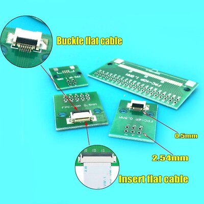 PCB Board Buckle/Pull Insert FPC/FFC Flat Flexible Cable 0.5 to 2.54mm Connector