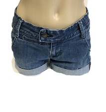 Old Navy Diva Cuff Denim Jean Shorts Size 2 W29 L3 RISE 7.5" J3