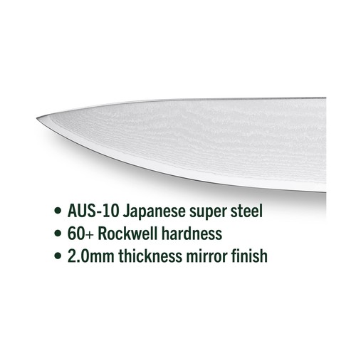 HexClad Cookware 6 Piece Essential Knives Set, Damascus Stainless Steel Blade... - Picture 4 of 8