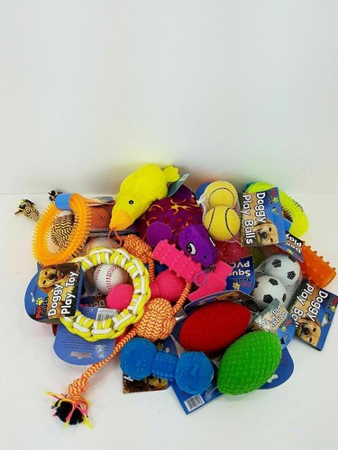 Assorted Bulk Bundle Treats Pet Puppy Dog Doggy Chew Rope Toys Fun Fetch Play