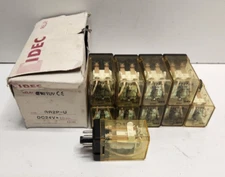 LOT OF 10 NEW IN BOX! IDEC 10A 240V DPDT 24V COIL RELAYS RR2P-U-DC24V