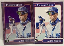 Whit Merrifield - 2021 Donruss Baseball Diamond Kings Purple Base KC Royals #9