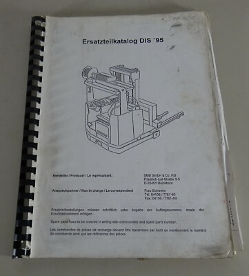 Teilekatalog / Parts Catalog Jungheinrich Elektrogabelstapler DIS Stand 01/1999
