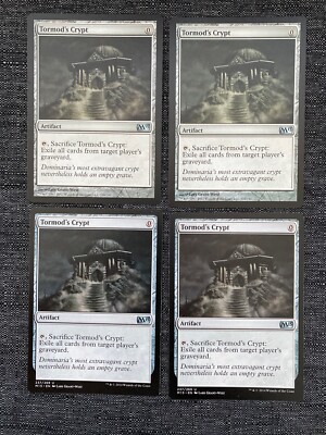 4x Tormod's Crypt - NM M13 M15 MTG Magic the Gathering