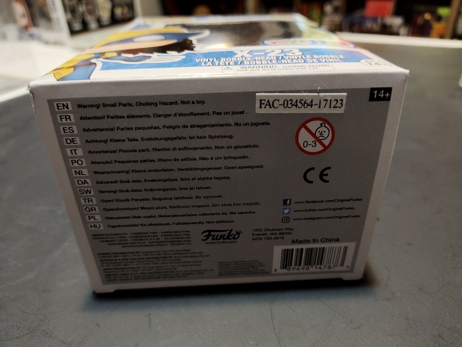 Toys R Us Exclusive X-23 Funko POP #230. Comes in Protector.