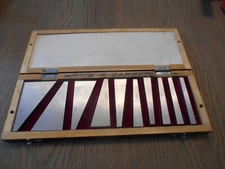 Harbin 10-pc Steel Angle Block Set With Wood Box 1-30 Degree