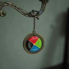 Studio Ghibli Howl's Moving Castle Metal Keychain Color Disc Expedited Japan