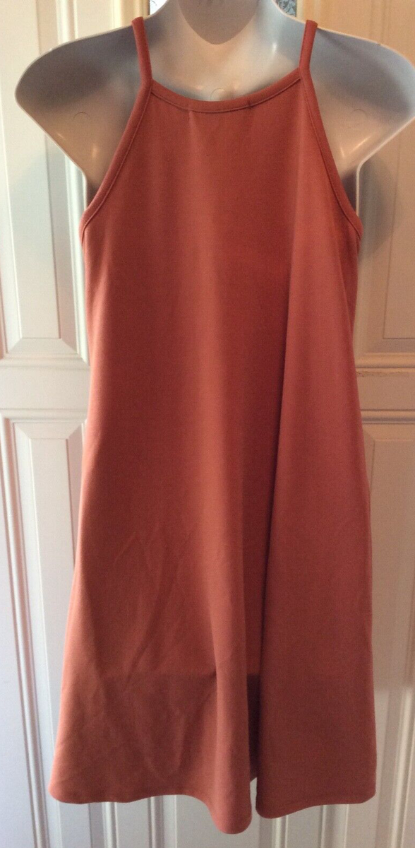 burnt orange tank dress Rag & Bone Kishi Seamless Tank Dress, Orgflame, Women's, M