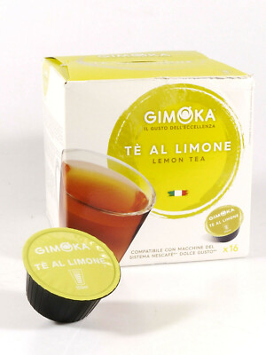 PRL) LEMON TEA 16 CAPSULES GIMOKA COMPATIBLE NESCAFè SWEET TASTE LEMON TEAA   