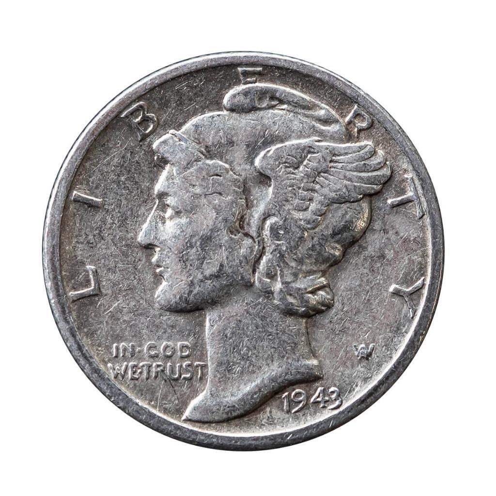 Mercury Dimes 90% Silver - Lot of 50 Coins ($5 FV) - Random Dates