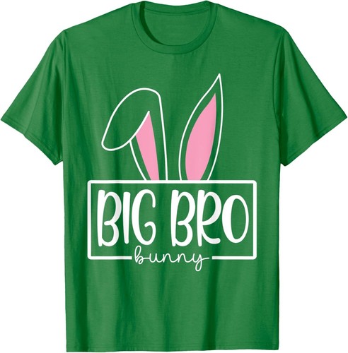 Funny Big Bro Bunny Happy Easter Family Matching T-Shirt Hoodie - Picture 11 of 11