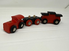 Lot of 3 Wood Wooden Magnetic Train Cars BRIO Thomas Whistlin Dixie Preschool