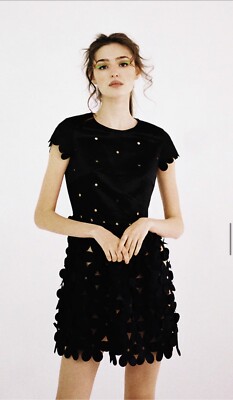 PASKAL Women's Mini Dress Polyester Black Size S