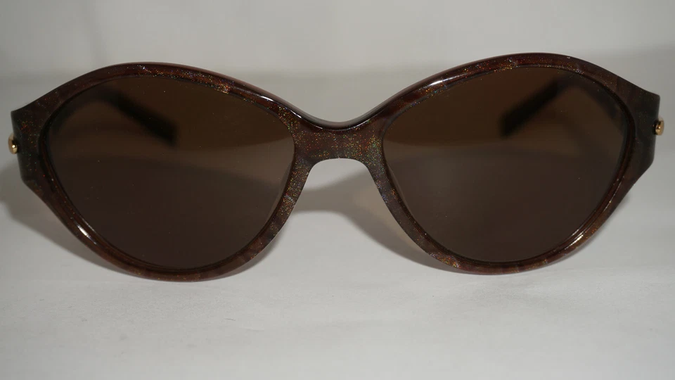 Nuevas gafas de sol Boucheron moteadas Habana rojas marrones BES 158.02 55 18 120 Foto 2 de 4